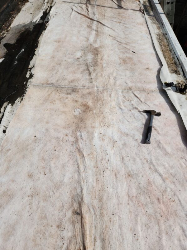 Reinforcing roof deck prior to new TPO membrane install